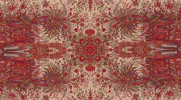 Amédée Couder, „Kaschmirshawl“ mit Darstellung des Nouruz-Fests, © MAK/Christian Mendez