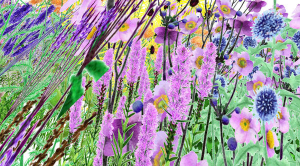 Alexandra Daisy Ginsberg - Pollinator Pathmaker in Human Vision, 2023 © Alexandra Daisy Ginsberg Ltd.