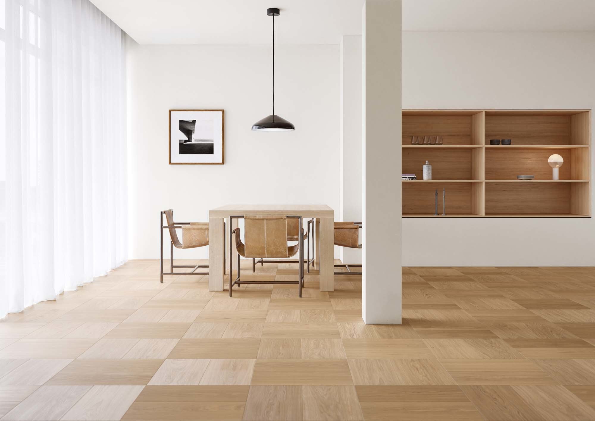 Seit vielen Jahren kooperiert Bauwerk Parkett mit renommierten Designern. 2014 entstand in Zusammenarbeit mit dem Zürcher Architekten und Designer Stephan Hürlemann die Kollektion Formpark, die die Formensprache von Parkett nachhaltig veränderte.