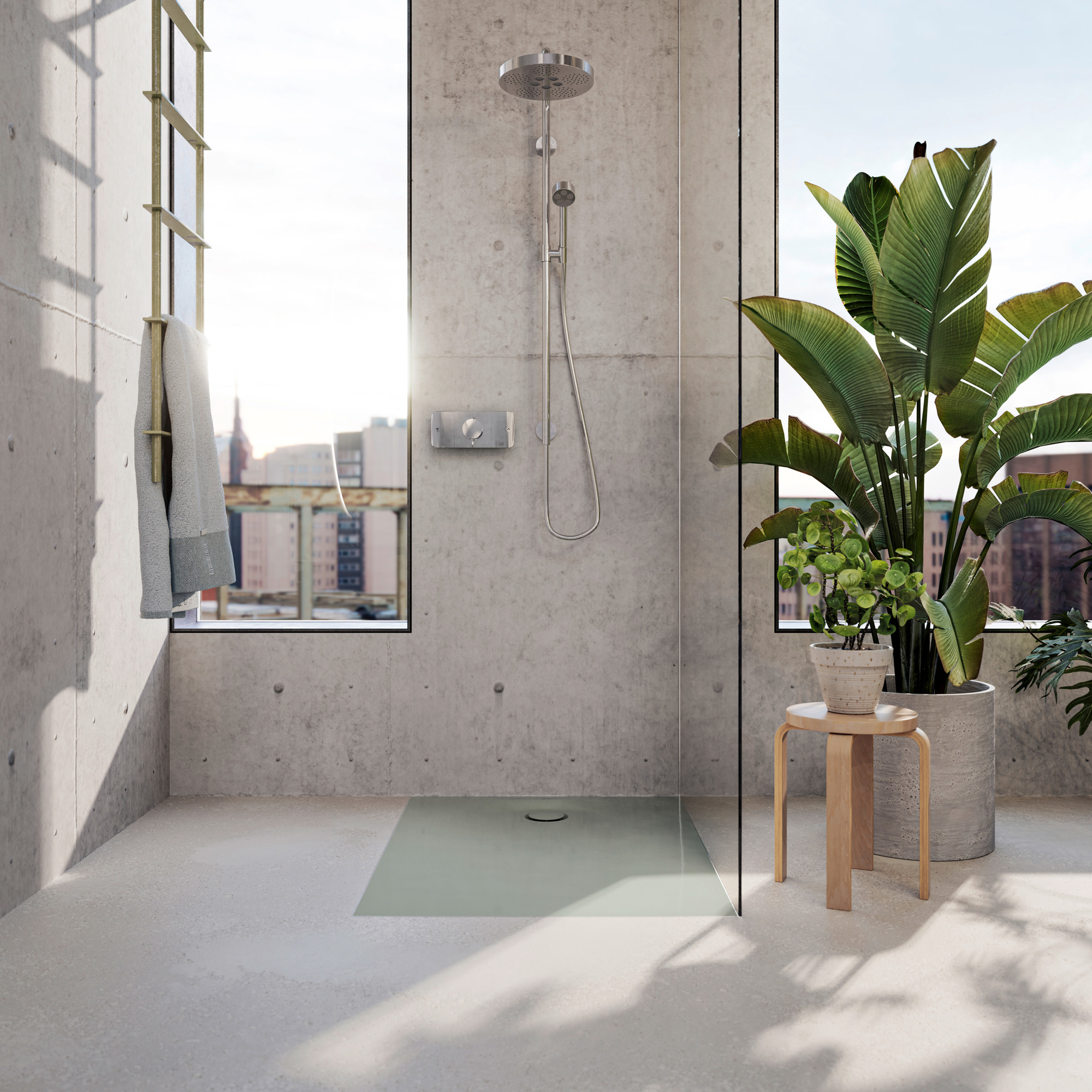 Die Duschwanne Bette Ultra Space in der Farbe Salvia