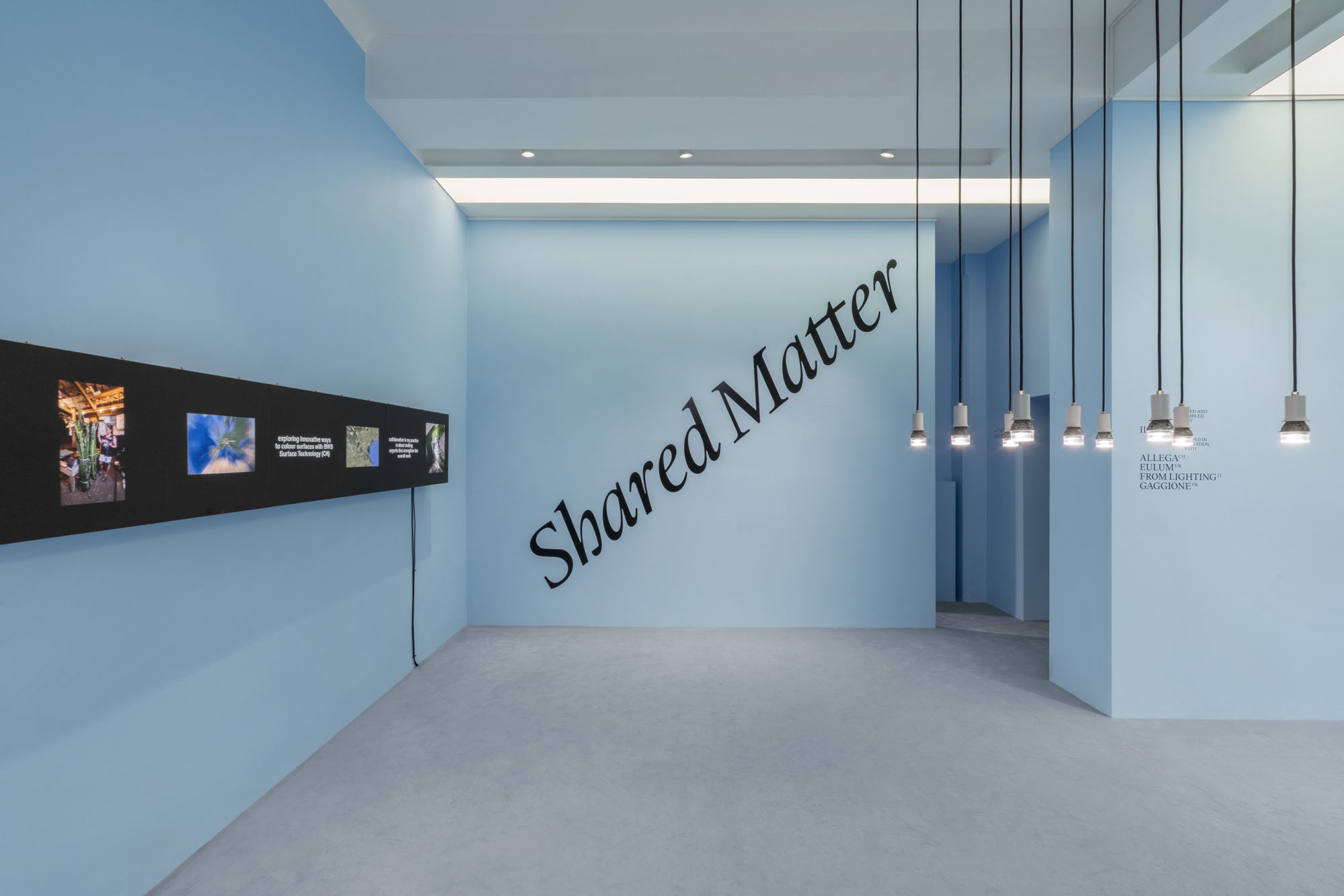 Die Gruppenausstellung Shared Matter Presented by Switzerland im Spaziovento in Brera