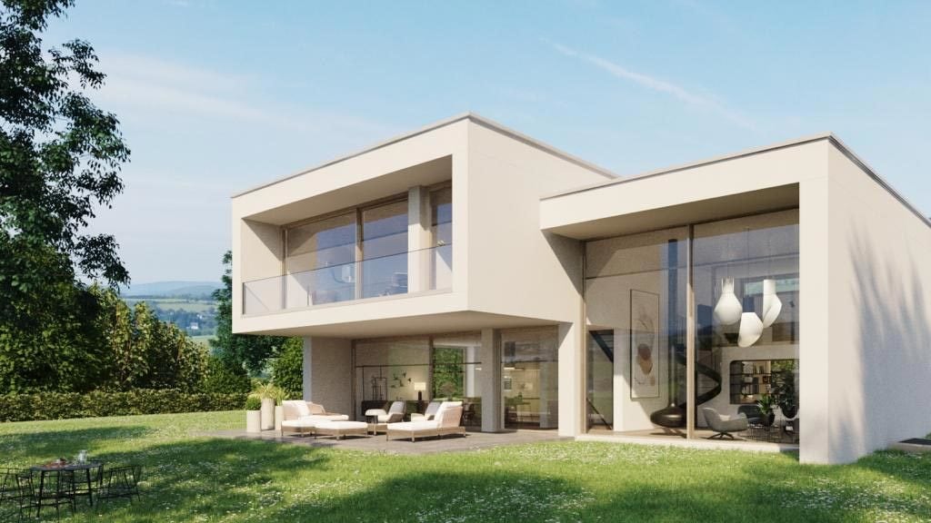 Der Neubau in Brilon von Homann Architects folgt dem gleichen Gestaltungsprinzip wie die Innenarchitketur – reduziert und präzise.