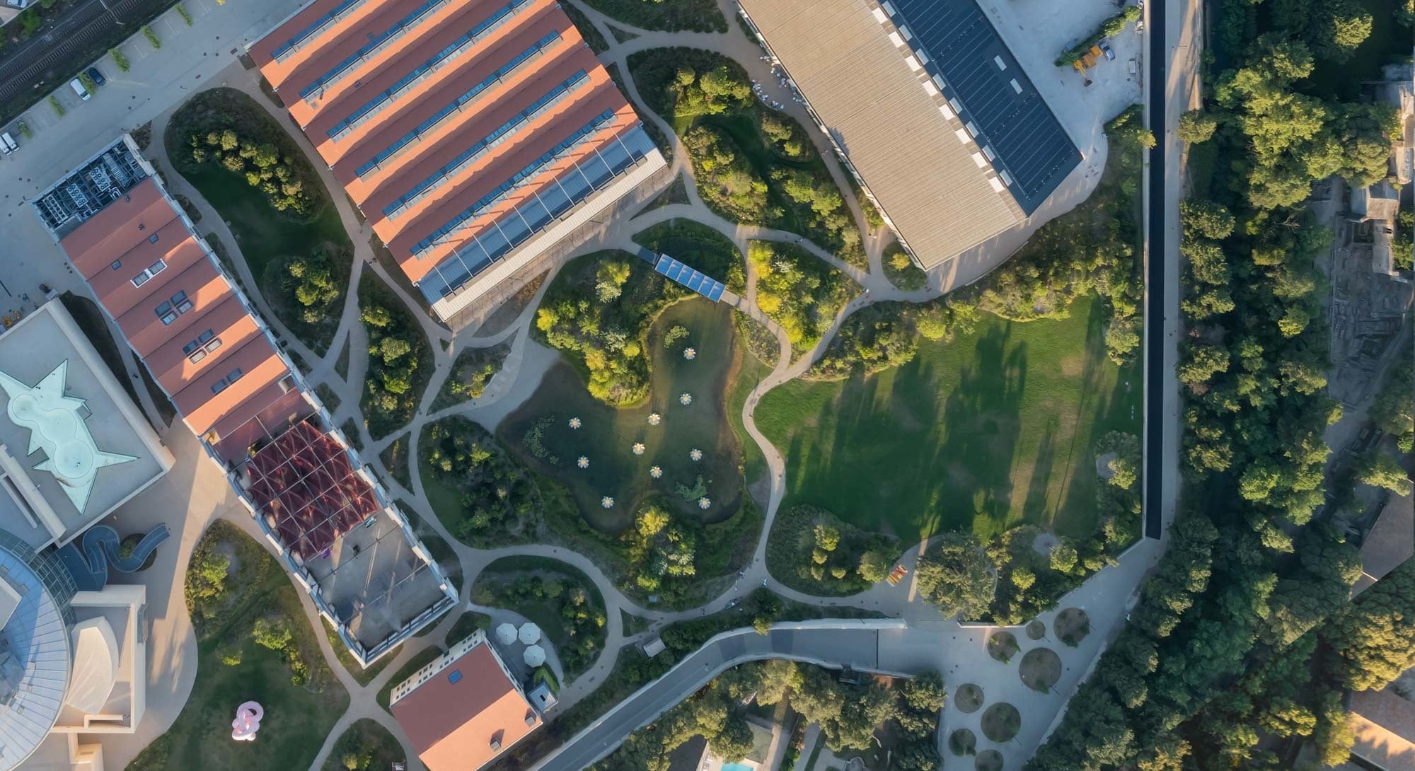 LUMA Arles im Parc des Ateliers: Das ehemalige Industrieareal nach der Umgestaltung