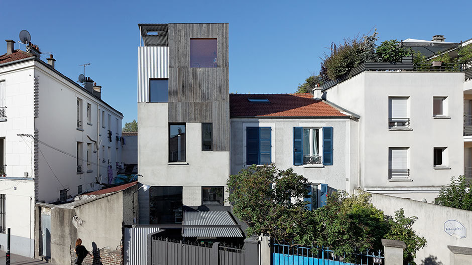 Der französische Architekt Antonin Ziegler stockte das Haus aus dem frühen 20. Jahrhundert um zwei Etagen auf. Foto: David Boureau Der französische Architekt Antonin Ziegler stockte das Haus aus dem frühen 20. Jahrhundert um zwei Etagen auf. Foto: David Boureau