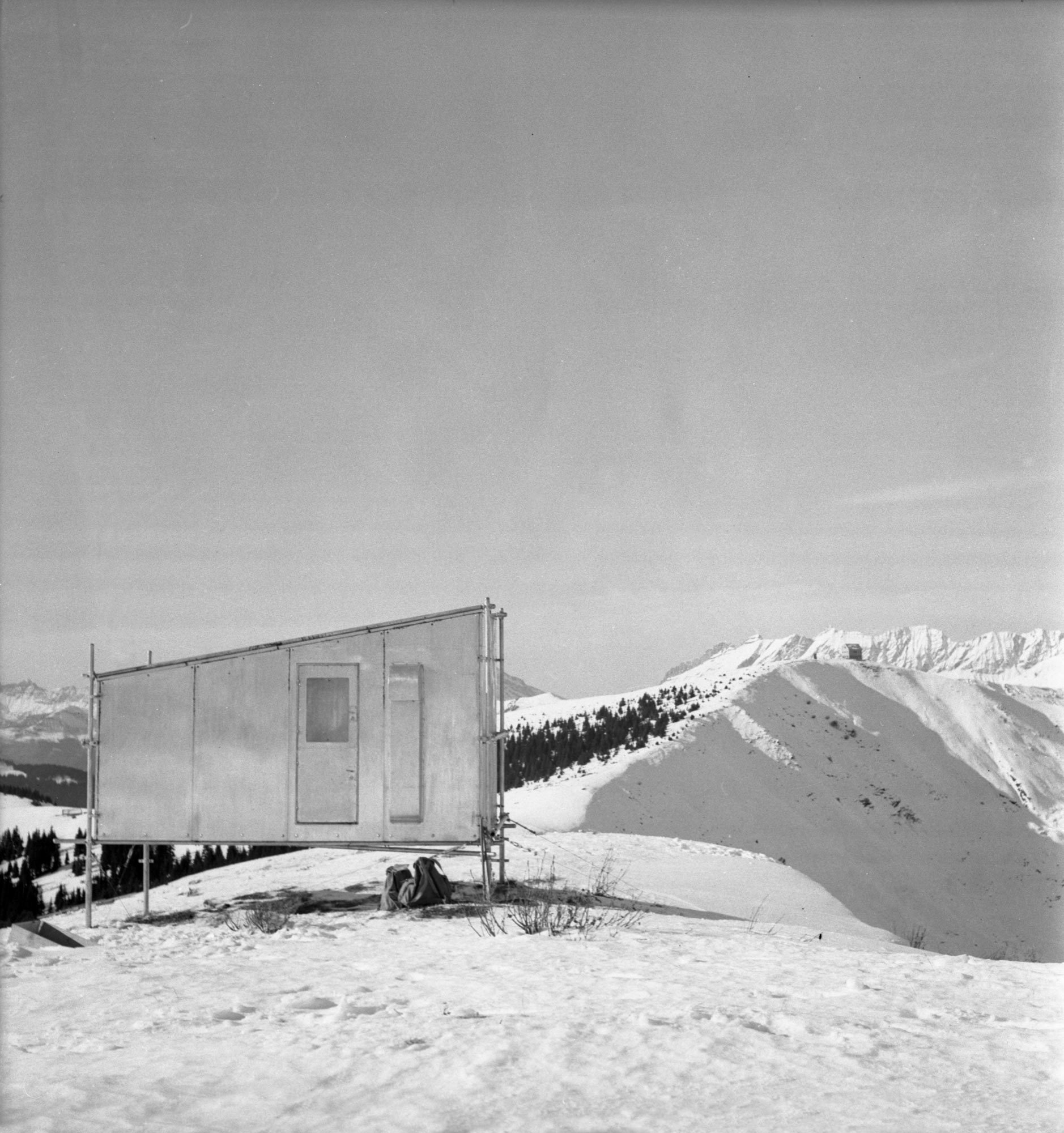 Charlotte Perriand, André Touron, Refuge Bivouak (Berghütte) auf dem Mont Joly, Saint-Nicolas-de-Véroce, Winter 1938/39