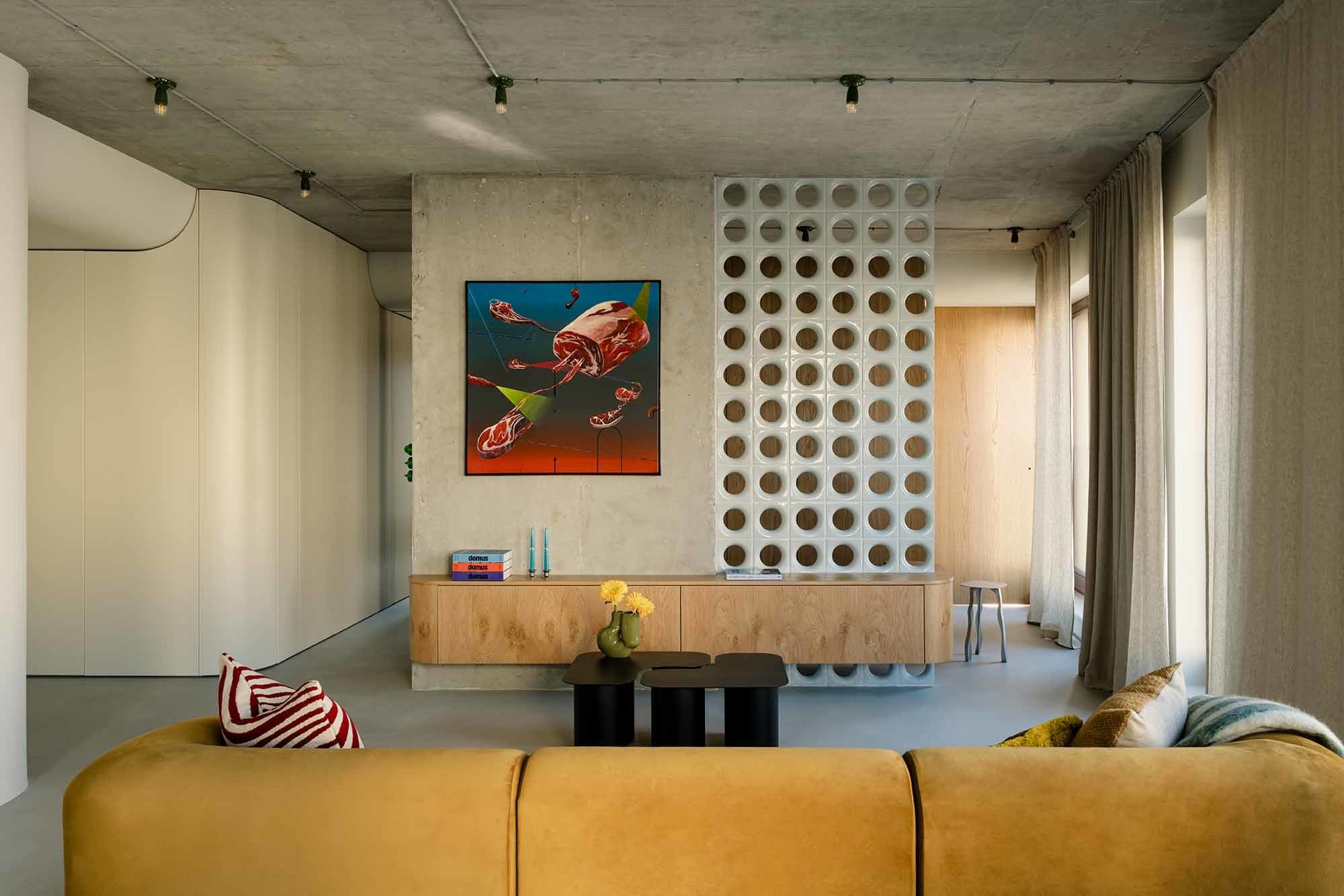 Innenarchitektur von Mistovia verwandelt ein 75m² Apartment in eine Material-Collage Innenarchitektur von Mistovia verwandelt ein 75m² Apartment in eine Material-Collage