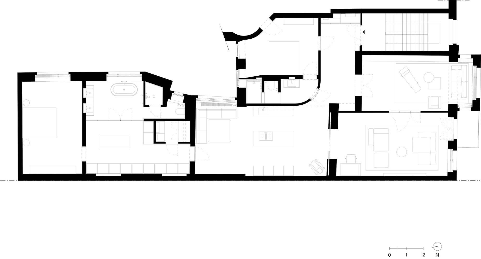 Grundriss der Wohnung