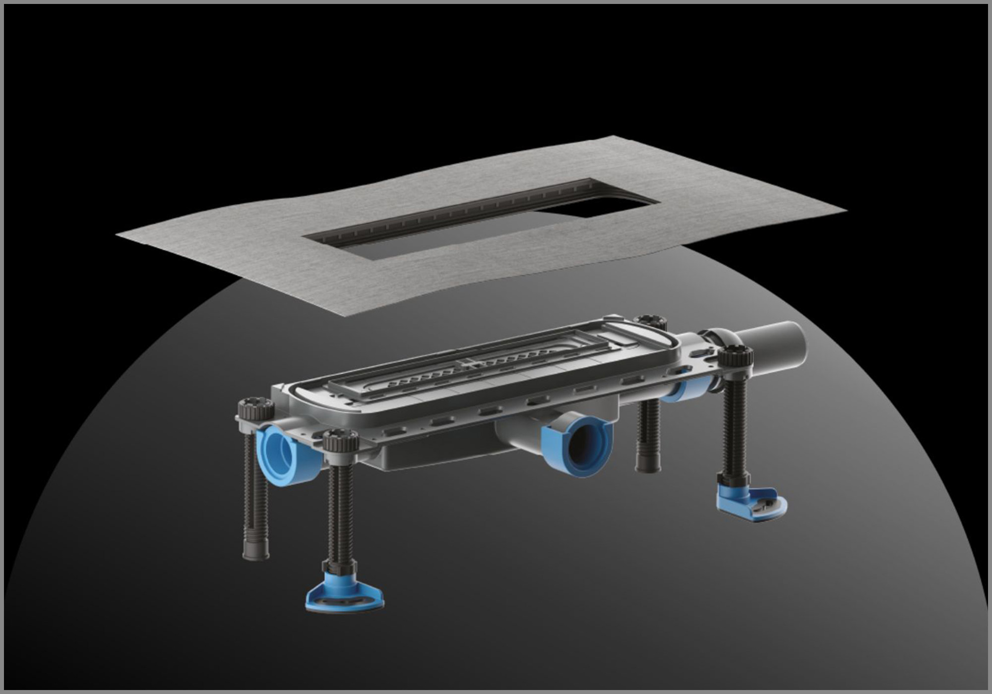 DallFlex 2.0 von Dallmer: bewährtes Duschrinnensystem mit noch mehr Gestaltungsfreiheit