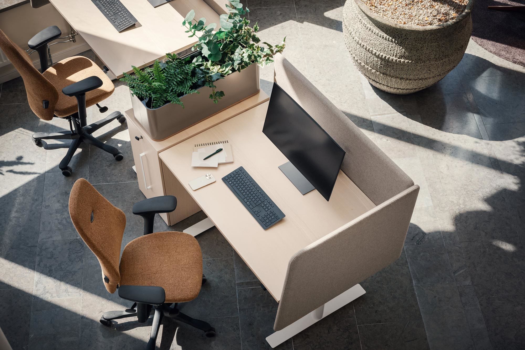 Für das konzentrierte Arbeiten gibt es Ruhe- und Fokuszonen.