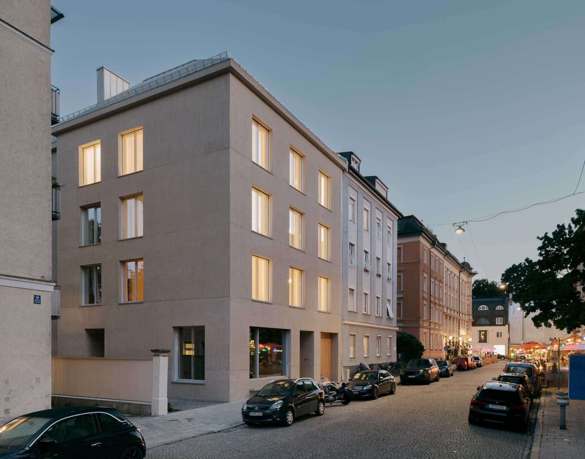 PROJEKTEWohnhaus in München-Schwabing, in Zusammenarbeit mit Chipperfield Architects
