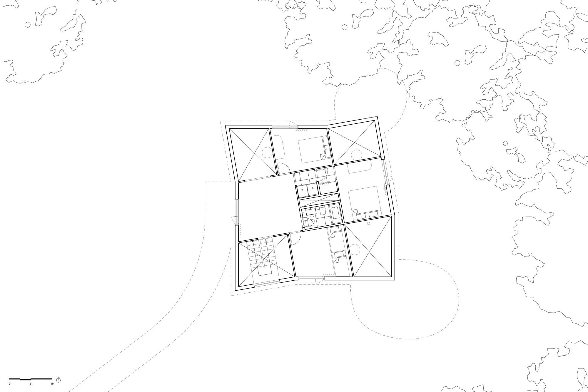 Plan: Zweites Geschoss