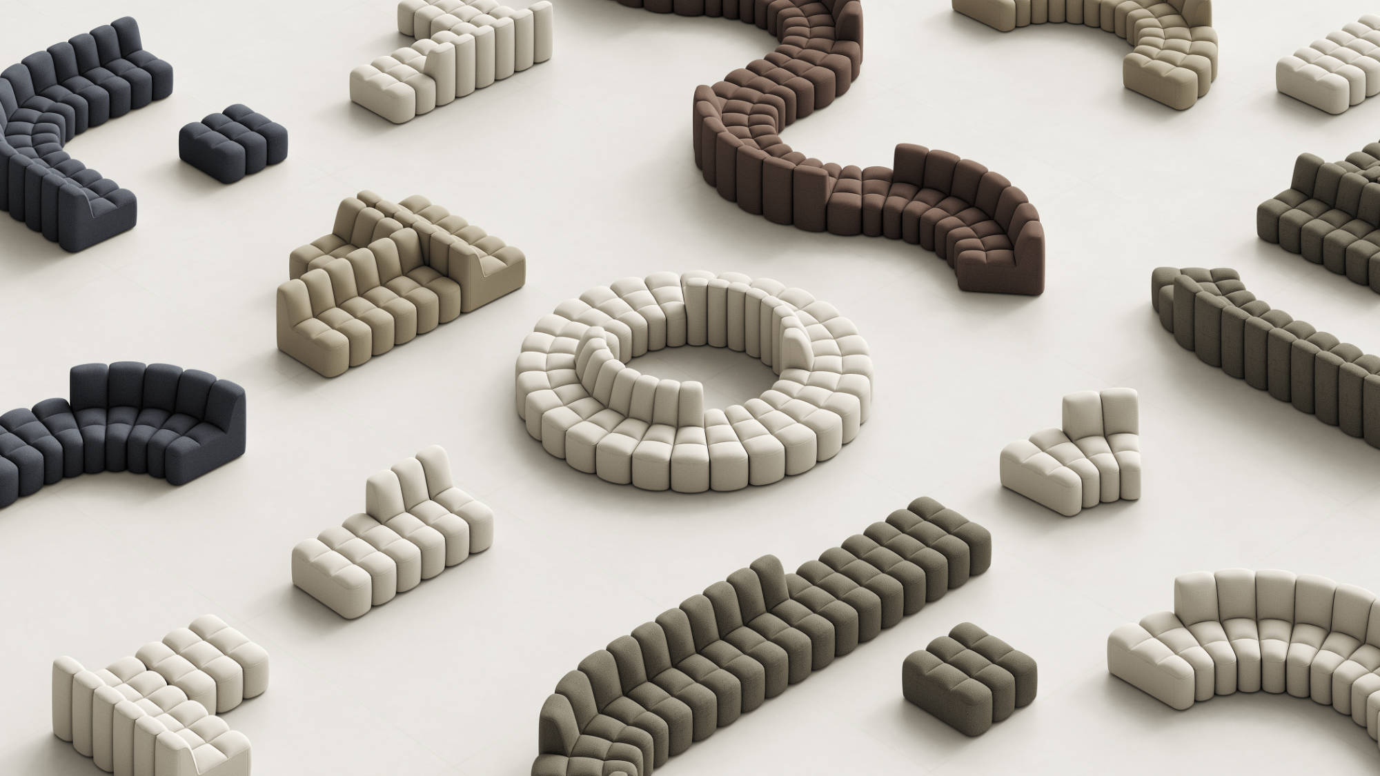 Array, modulares Sofasystem, Snøhetta für MDF Italia, 2024