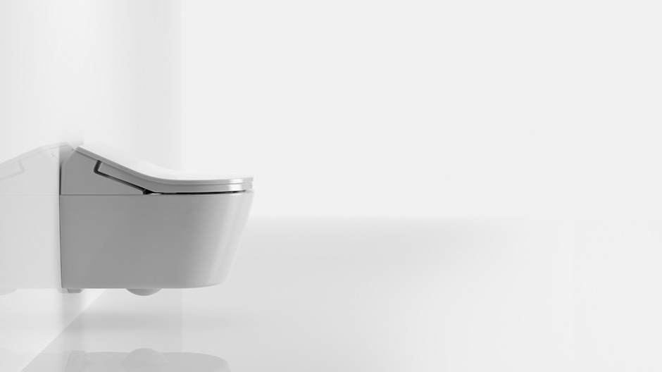 Beim Washlet verstecken sich Technik und Düse im Deckel.