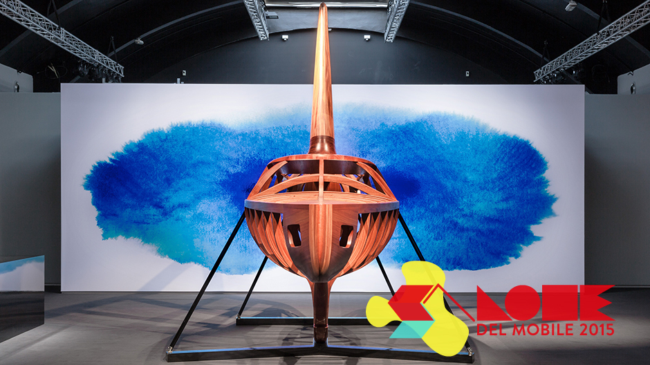 Beeindruckende Dimensionen: Das 1:1-Spantenmodell aus Mahagoni dominiert die Ausstellung <i>Spheres.</i> Beeindruckende Dimensionen: Das 1:1-Spantenmodell aus Mahagoni dominiert die Ausstellung Spheres.