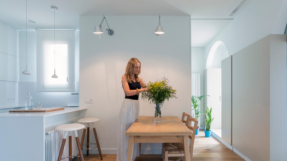 Das Apartment im Viertel Eixample Dret im Zentrum von Barcelona, umgebaut von den Nook Architects