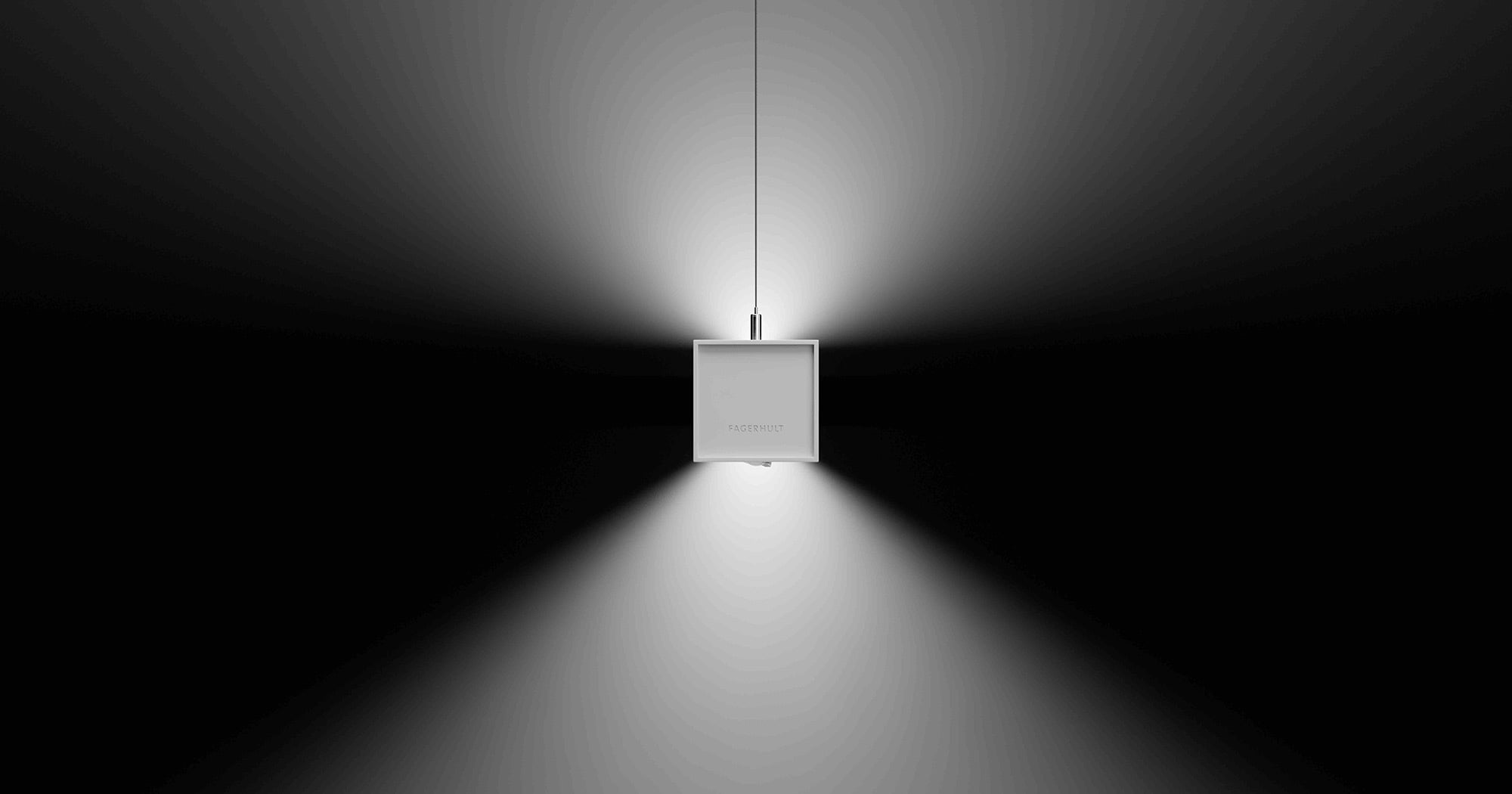 Lichtverteilung der Leuchte Wrapped von Fagerhult