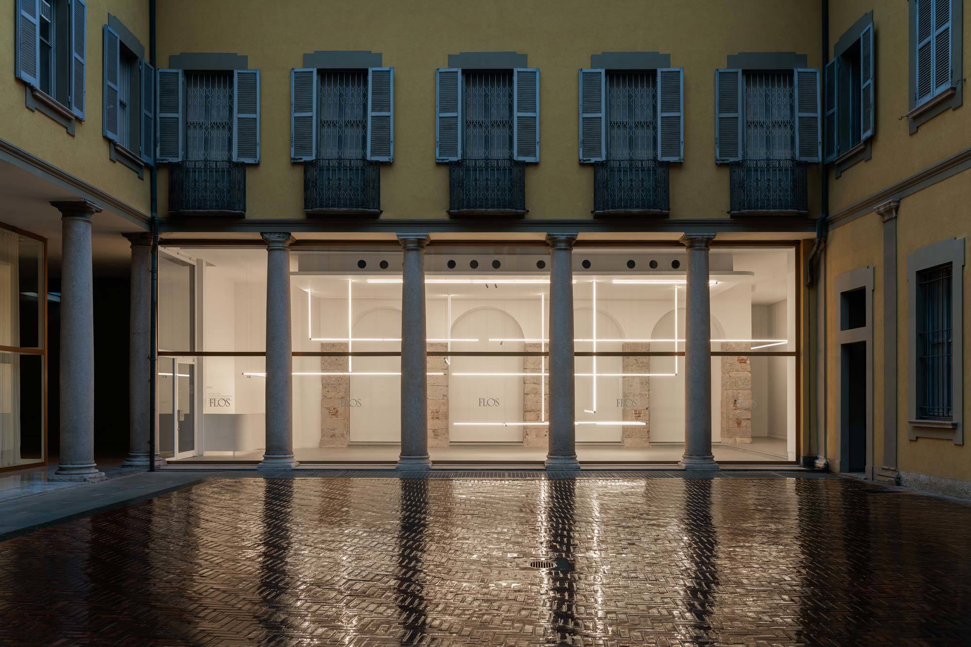 Präsentation von The Glowing Track im Mailänder Showroom von Flos