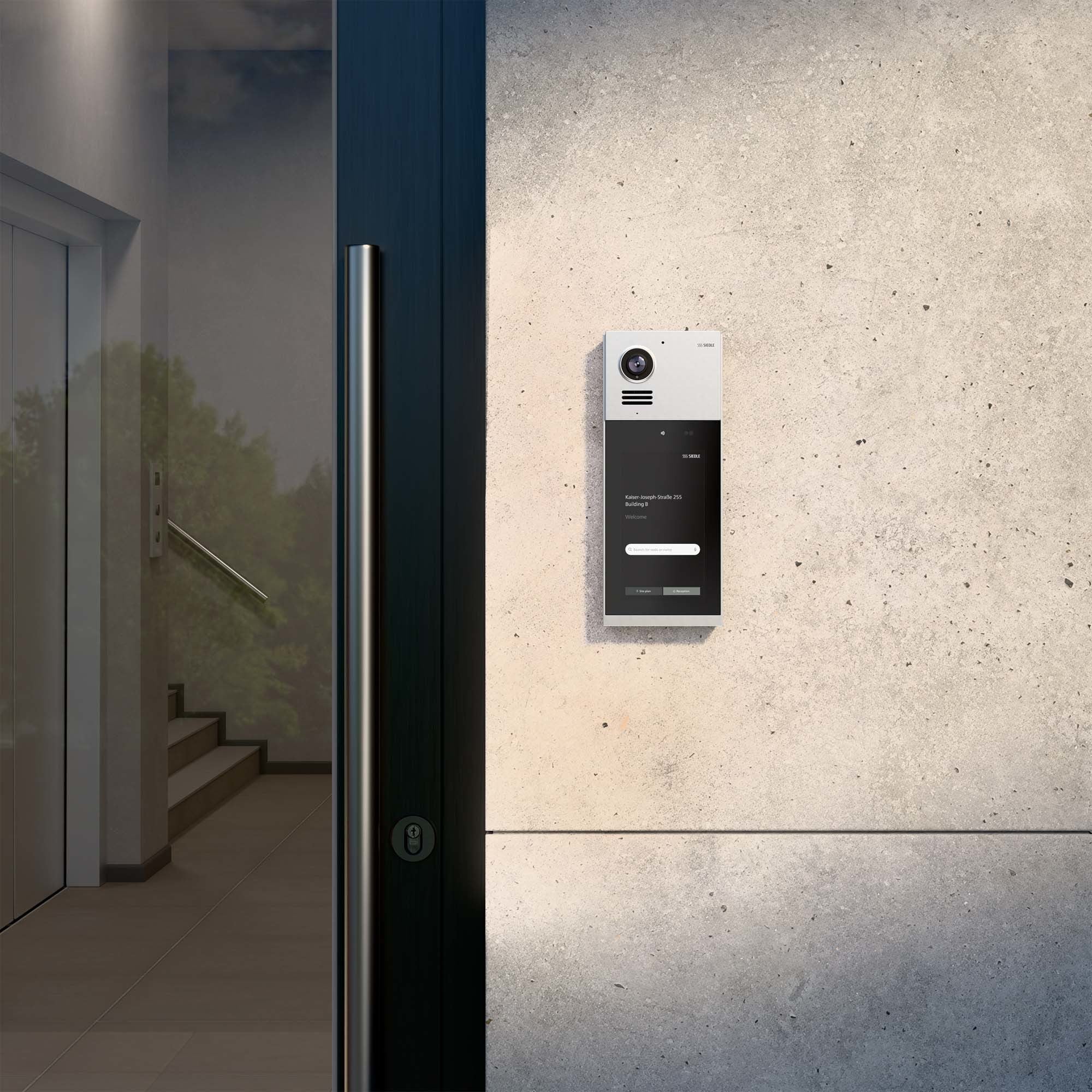 Die Plattform Siedle IQ von Siedle kombiniert eine Cloud- und IoT-basierte Architektur mit modularen Video-Tür- und Innenstationen für flexible Systemlösungen. 