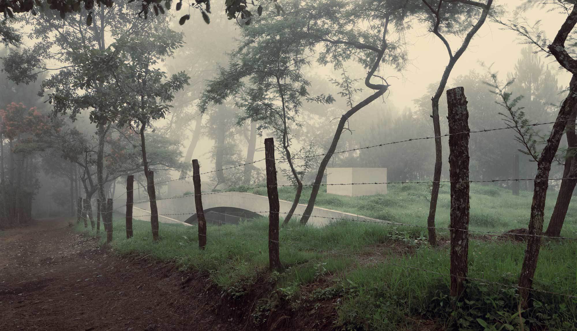 Im mexikanischen Hochland baute HW Studio ein Wochenendrefugium. Das begrünte, gewölbte Dach lässt das Gebäude aus Beton, Holz und Stahl mit der Waldlandschaft verschmelzen. Foto: Cesar Bejar