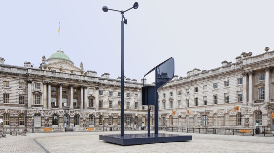 Somerset House as exhibition venue is historical backdrop.
