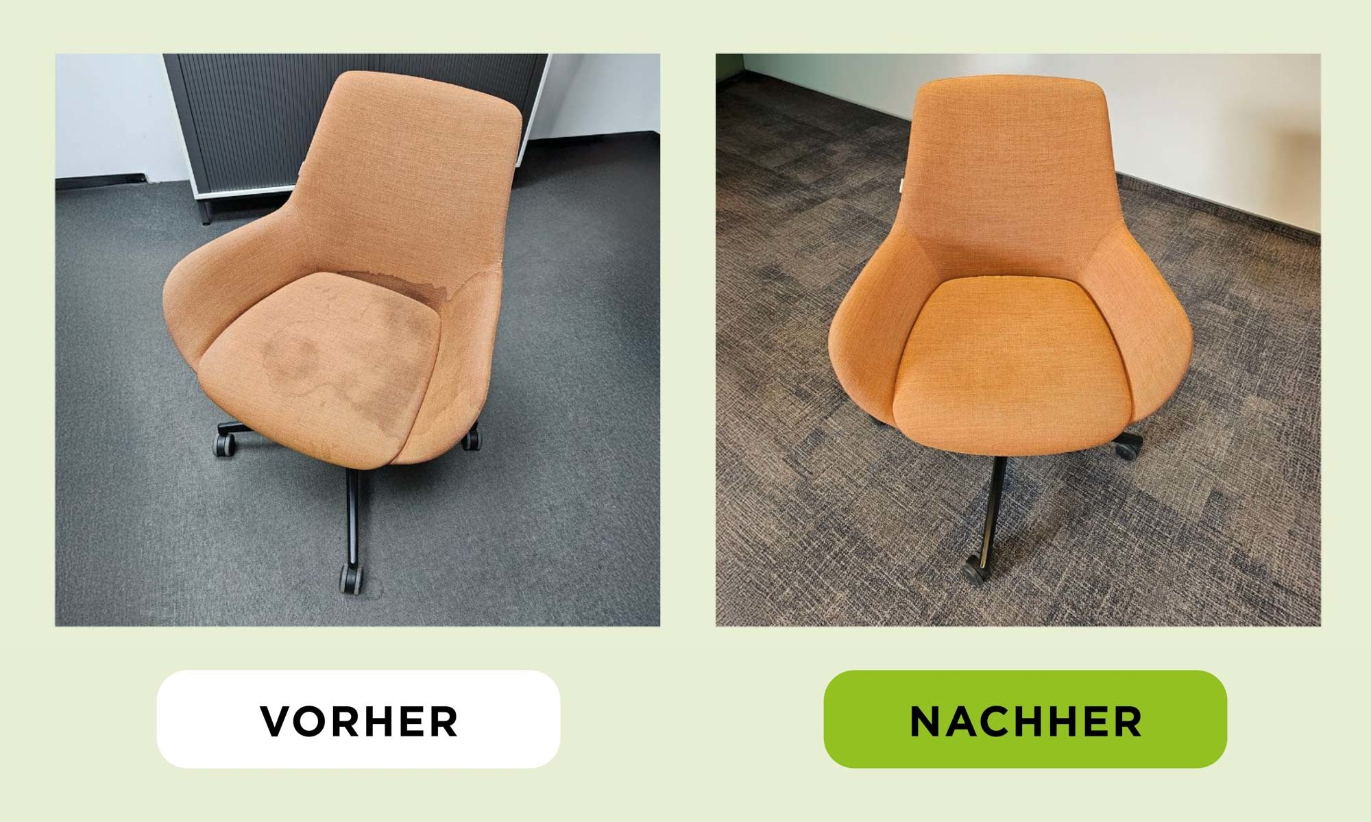 Vorher und nachher: Im Second-Life-Konzept use2 bewertet Nowy Styl gebrauchte Möbel aller Hersteller, bereitet sie auf und bringt sie zurück in die Nutzung.