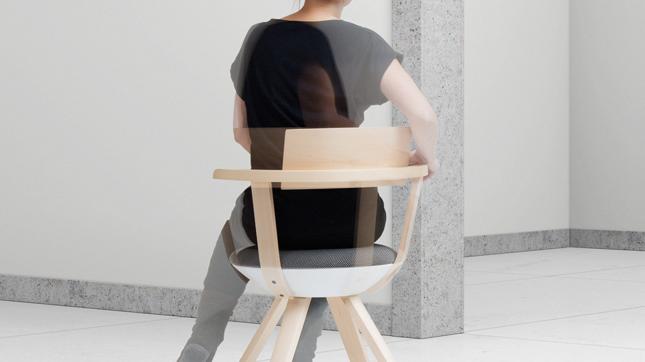 Runde Sache: Konstantin Grcics Drehstuhl für die Arbeit zu Hause.