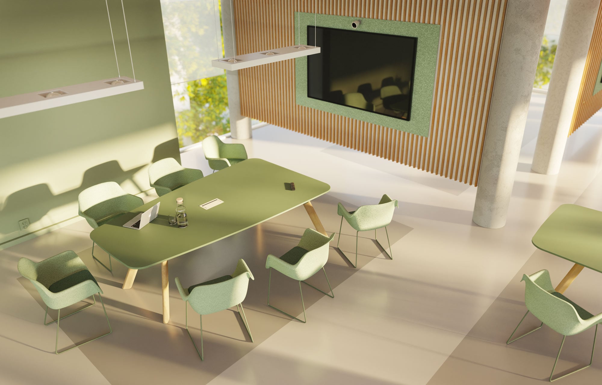 Konferenztischsystem für hybride Meetings von Vepa