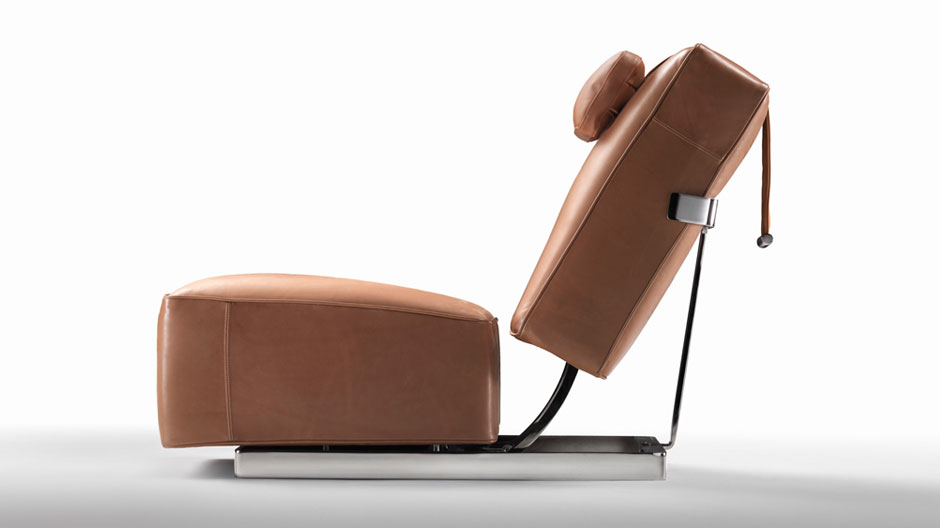 Im Gleichgewicht: ausziehbarer Sessel von Antonio Citterio für Flexform.