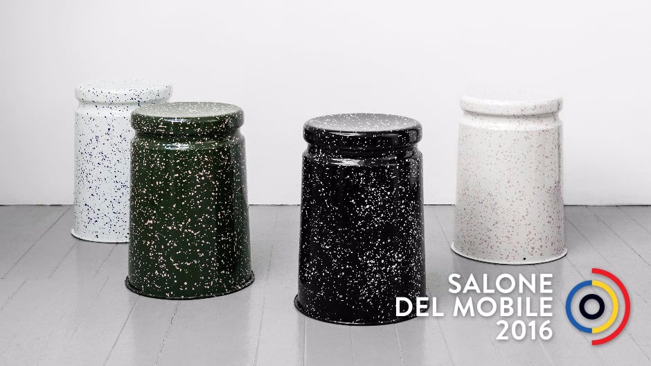 Vorschau Salone del Mobile 2016: Ein Hocker wie Stracciatella-Eis