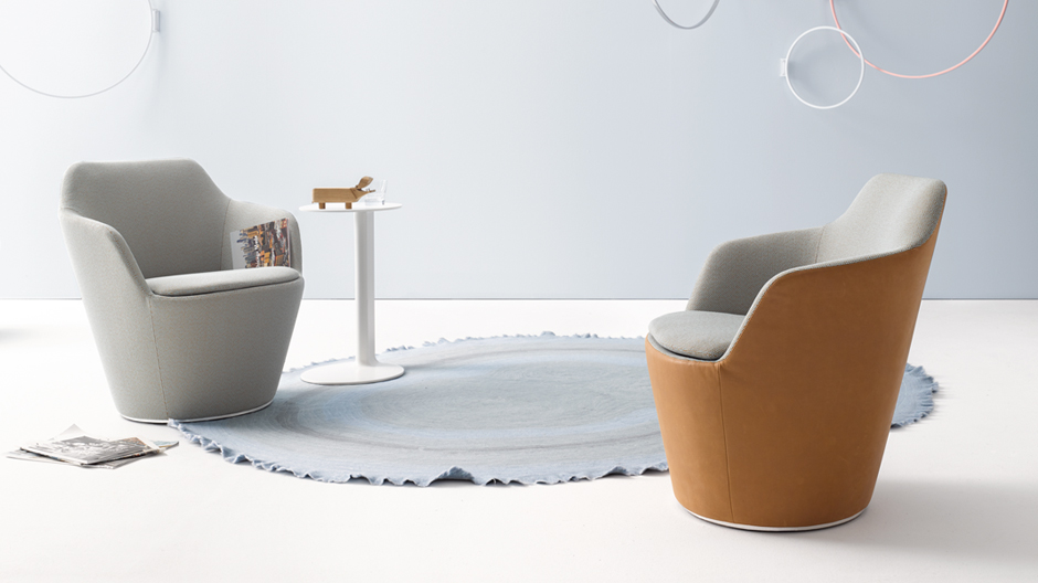 Dynamischer, drehbarer Sessel von Jehs+Laub und Cor