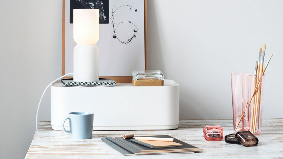 Eine Aufbewahrungsbox von Aalto+Aalto, die Iittala gerade zur Messe Maison & Objet vorgestellt hat.