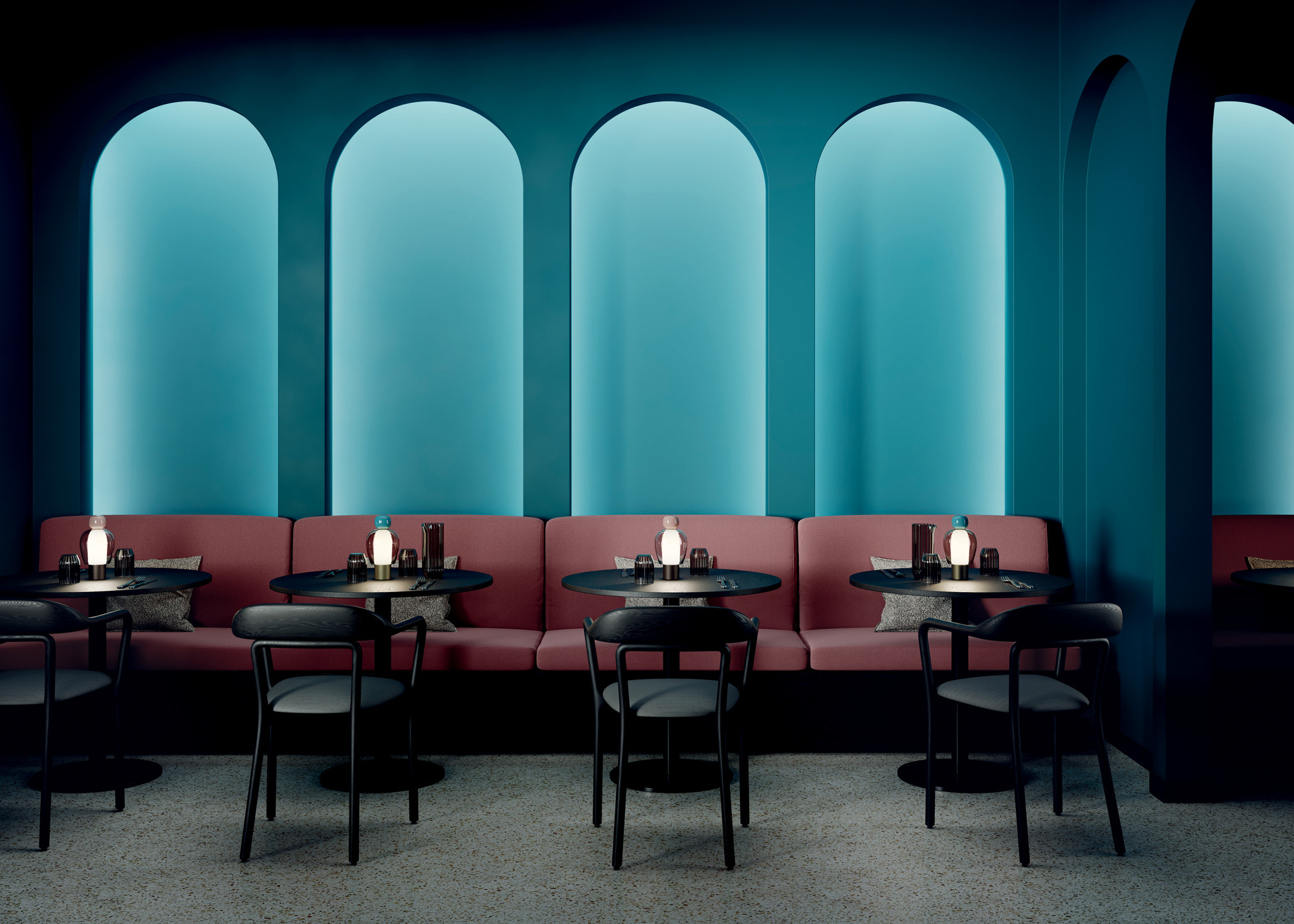 Glockenförmige Tischleuchte von Luca Nichetto für Lodes