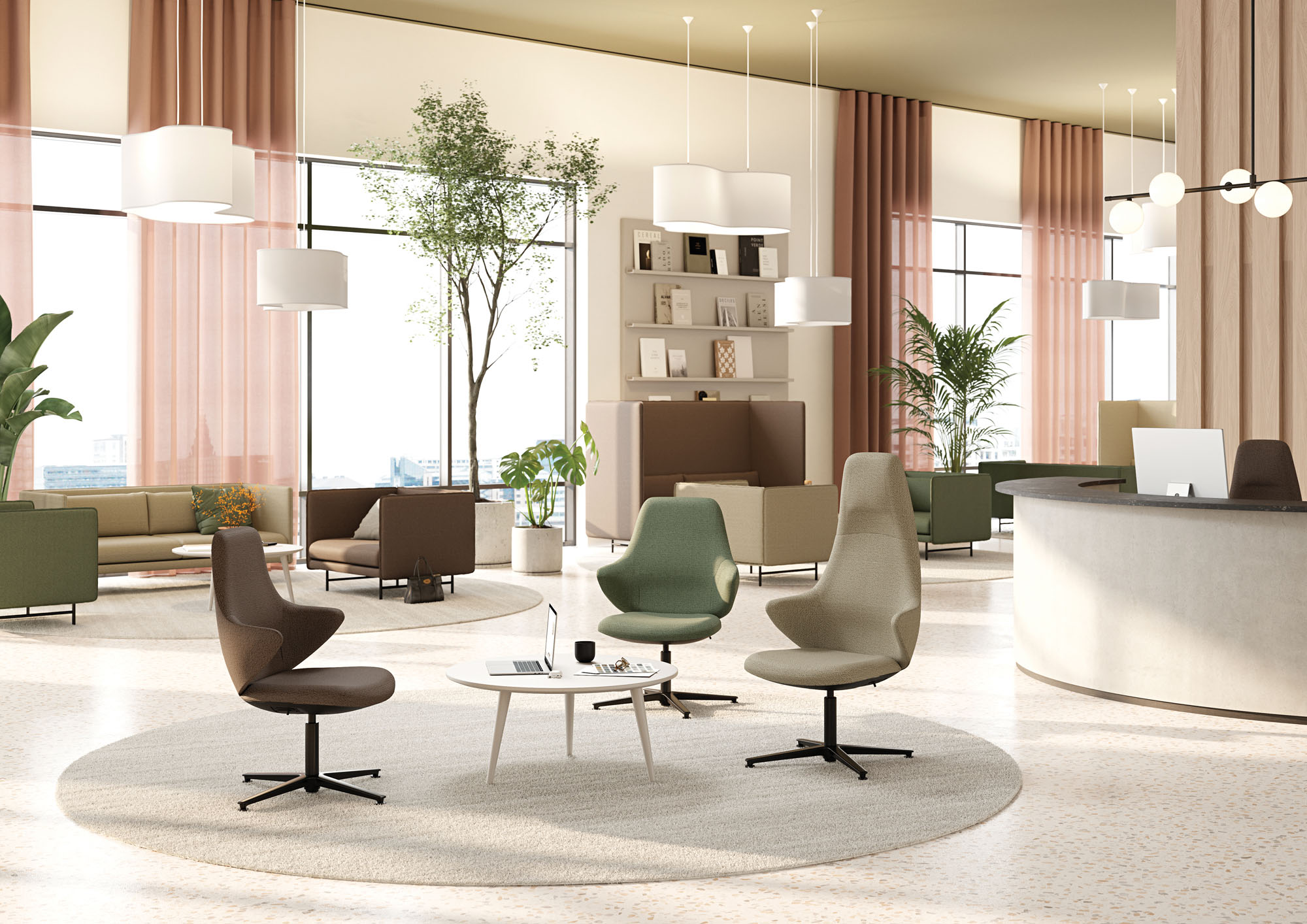 Vielseitiger Loungesessel von Interstuhl