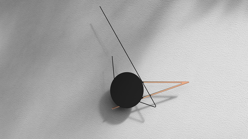 Immer eine gute Zeit: Das Londoner Designstudio Poetic Lab verwandelt eine Wanduhr in eine kinetische Skulptur. 