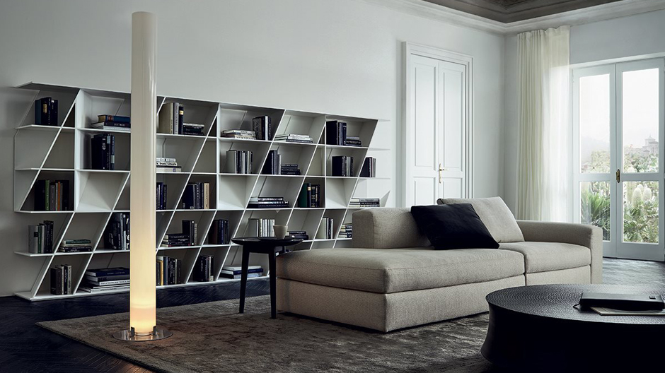 Diagonale Ordnung: Daniel Libeskind rückt das Bücherregal aus dem Lot
