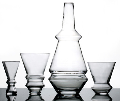 Extravagant konisch: Die Glasserie der schwedischen Designerin Jessika Källeskog macht sich gut auf jedem gedeckten Tisch