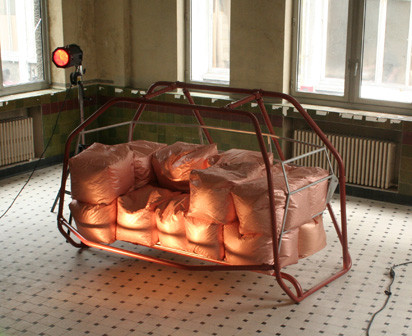 Olivier Peyricot entwarf ein Sofa für ein Schlosshotel der Zukunft