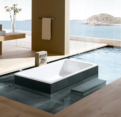 Zum Ausstrecken und sich Treiben lassen: die großzügige Badewanne von Kaldewei