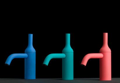 Kunterbunte Flaschenform: Giulio Iacchettis Armaturenserie für iB Rubinetterie