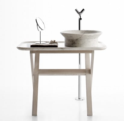 Steinerne Flexibilität: Die Badkollektion von Kreoo ist vielfältig kombinierbar