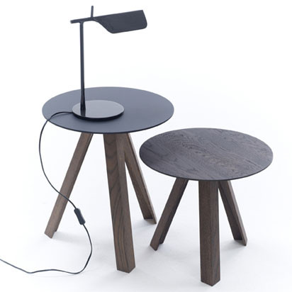 Vom Melkschemel abgeschaut: die Tischserie des jungen dänischen Designers Jonas Trampedach