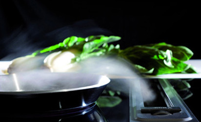 Ein Abzug, schneller als jeder Kochdunst: eine Neuheit, vorgestellt zur diesjährigen LivingKitchen