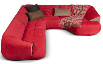 Entspanntes Wohlfühlen ist das Motto dieser Sofalandschaft