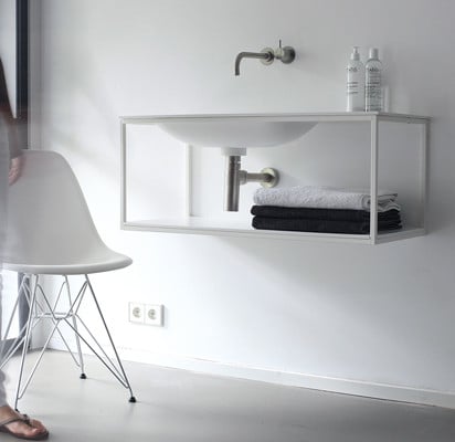 Gerahmt: der Waschtisch von Marike Andeweg