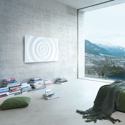 Heizkörper in Wellenform von französischem Designer Christian Ghion