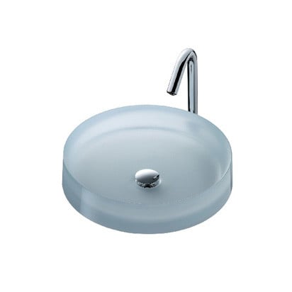 Inspiriert vom Licht: ein Waschbecken, in dem das Wasser über die lichtdurchlässige Oberfläche zu tanzen scheint