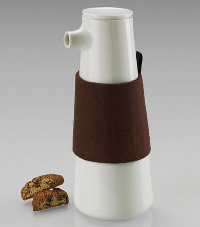 Diese weiße Kaffeeservice macht mit verspieltem Design gute Laune am Morgen