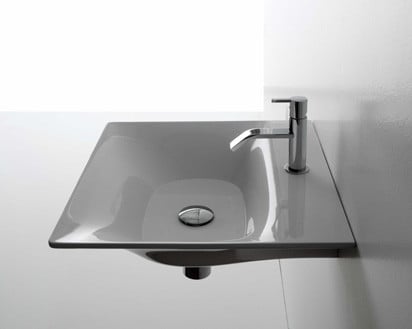 Inspiriert von einem Flügel: das Waschbecken von Mario Ferrarini für Antonio Lupi