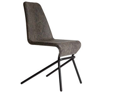 Alles Flachs: Die formgepresste Sitzschale von Martin Mostböck ist zu hundert Prozent recycelbar