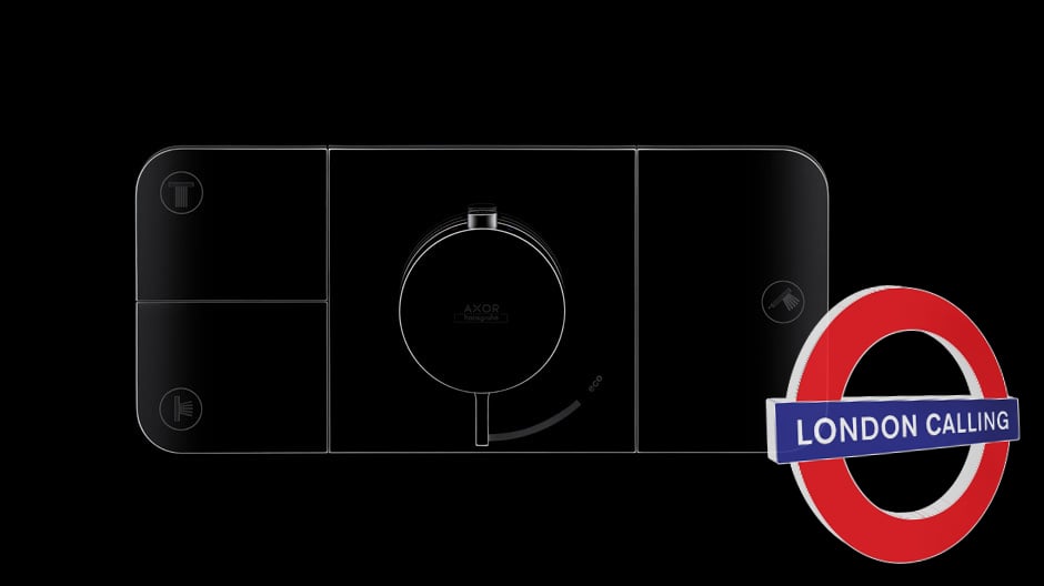 Minimal Design: interaktives Bedienelement für die Dusche von Barber & Osgerby